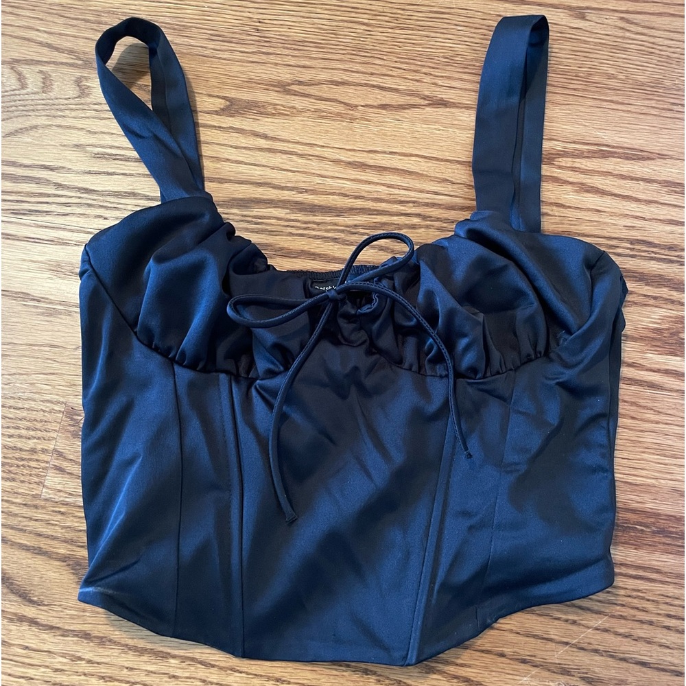 Bershka Black Corset Top/Size M